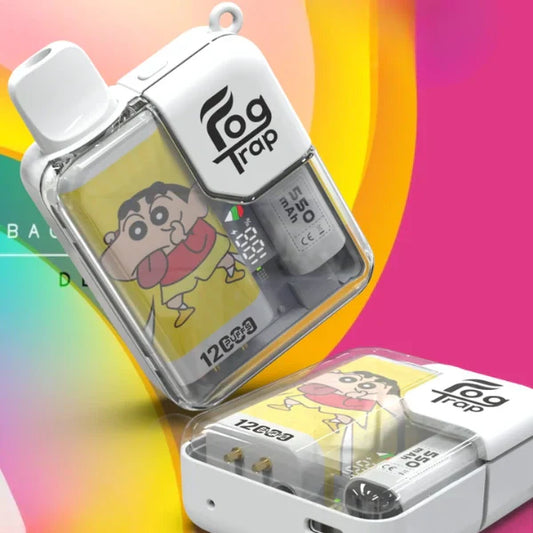 Fogtrap拉布布拋棄式電子煙 12000口 蠟筆小新聯名款 20種口味 台灣現貨